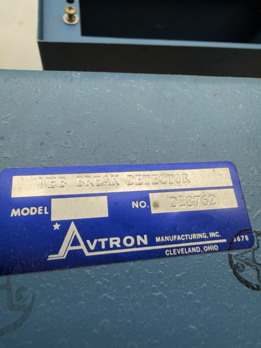 Avtron D18762 Web Break Detector