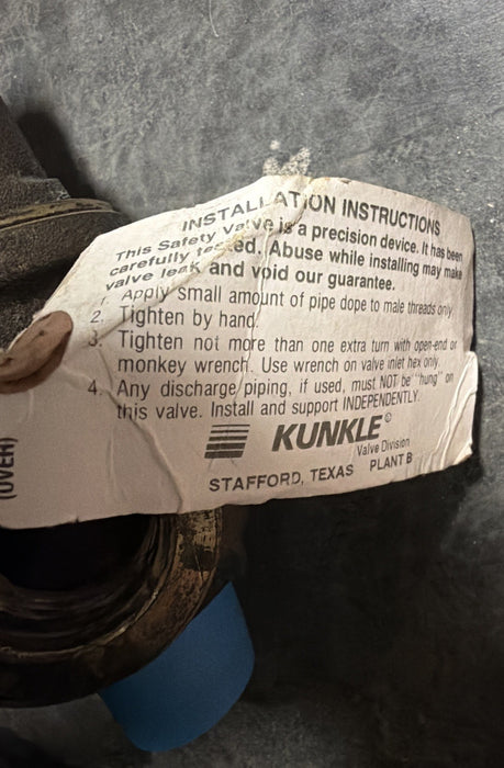 KUNKLE 20-E01-MC NNB 100psi 35 Gpm