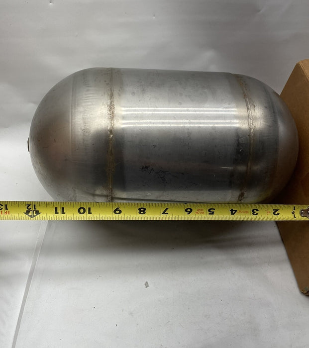 NEW STAINLESS STEEL FLOAT OVAL SHAPED 12"X 7" WITH 1/2" ROD HOLE