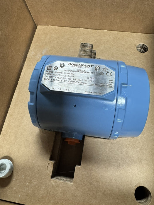 NEW 3144PD1A1NAB4M5 ROSEMOUNT EMERSON 3144P TEMPERATURE TRANSMITTER NIB