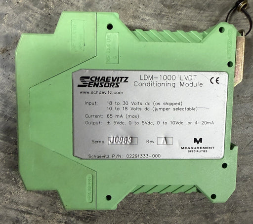 SCHAEVITZ SENSORS 02291333-000 LDM-1000 LVDT Conditioning Module