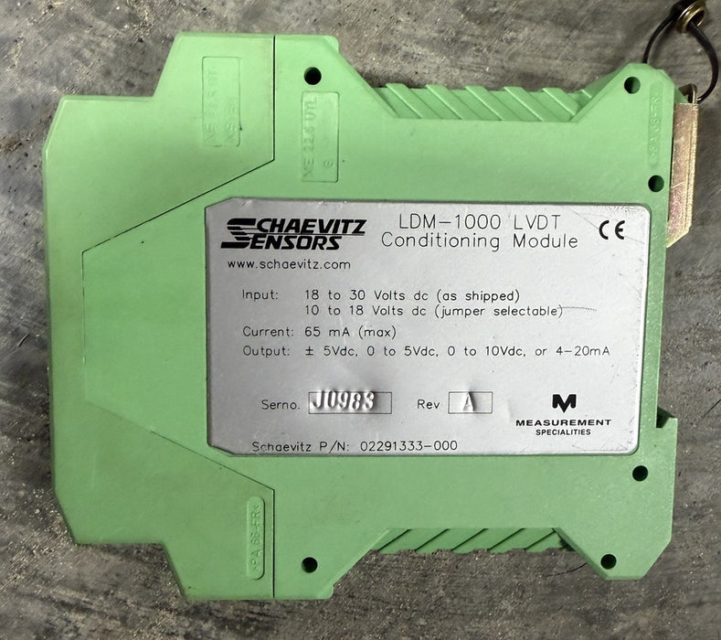 SCHAEVITZ SENSORS 02291333-000 LDM-1000 LVDT Conditioning Module