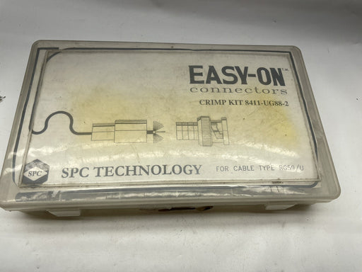 PARTIAL RG59 COAXIAL 10 SEALED TYCO  W/ CRIMP AND STRIPPING TOOLS 8411-UG88-2