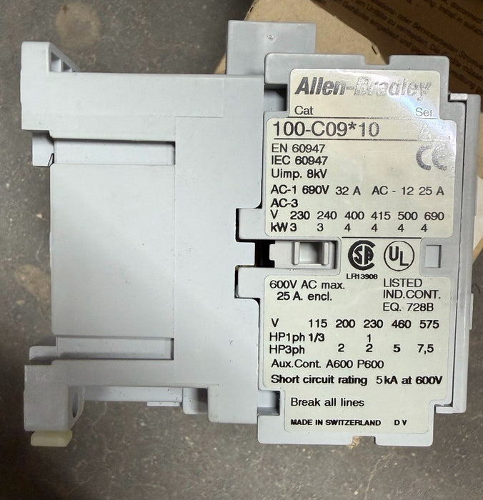 100-C09D10 Contactor AB 100C09D10 PLC New in Box Free Shipping ALLEN BRADLEY PLC