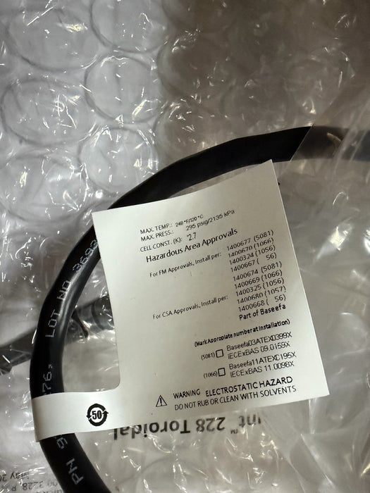 NEW 2026 ROSEMOUNT ANALYTICAL 228-02-20-54-62 CONDUCTIVITY PROBE TOROIDAL 228