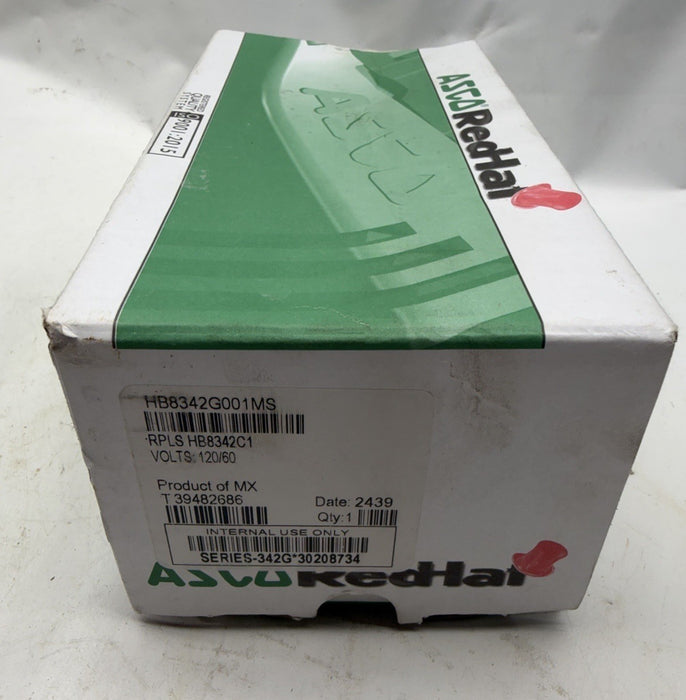 ASCO HB 8342G001MS 8342G Solenoid Valve Manual Operator 4 Way 120v 1/4” HB8342