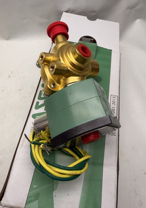 ASCO HB 8342G001MS 8342G Solenoid Valve Manual Operator 4 Way 120v 1/4” HB8342