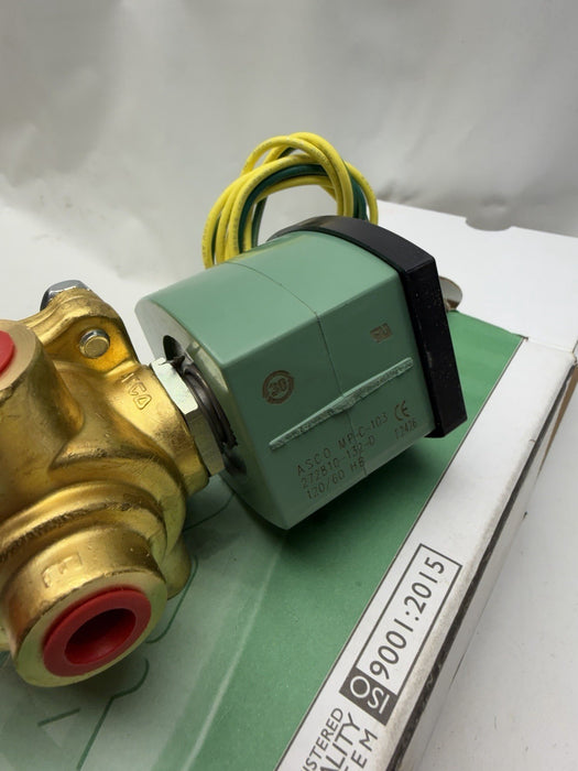 ASCO HB 8342G001MS 8342G Solenoid Valve Manual Operator 4 Way 120v 1/4” HB8342