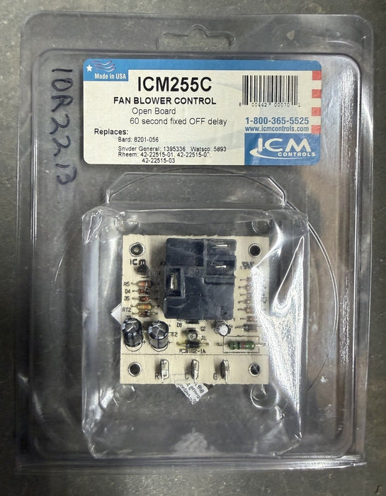 ICM Controls ICM255C Fan Blower Control Board Rheem Ruud WATSCO SNYDER  BARD