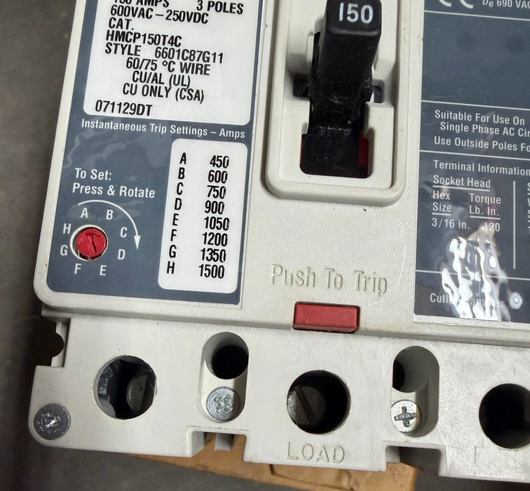 NEW HMCP150T4C Eaton Motor Circuit Protector 3 Pole 150 Amp 600V New In Box