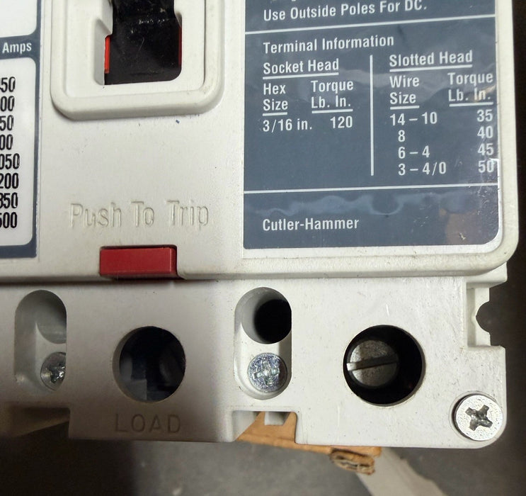 NEW HMCP150T4C Eaton Motor Circuit Protector 3 Pole 150 Amp 600V New In Box