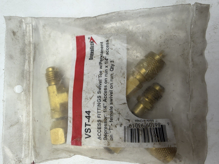 Read Low Pressure Access Tee 1/4"  VST-44 Installation LP Shutoff Switch Brass