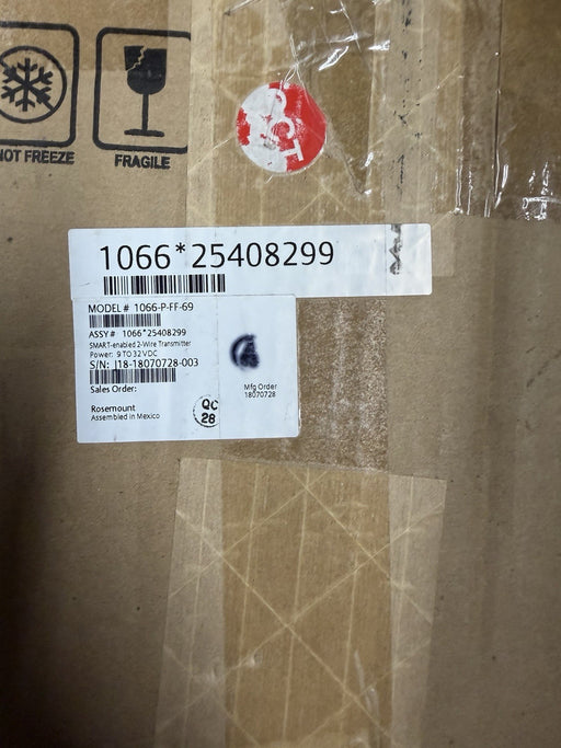 1066-P-FF-69 EMERSON ROSEMOUNT 1066 PH/ORP XMTTR LOOP POWERED INTRINSICALLY SAFE