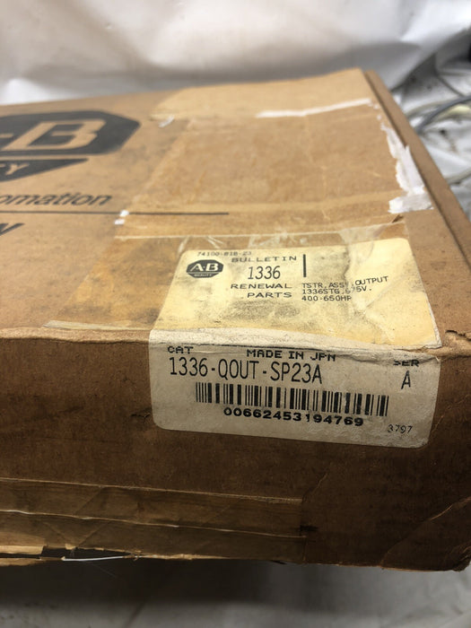 NEW ALLEN-BRADLEY 1336-QOUT-SP23A TSTR ASSY 1336STG 575V 400-650HP 74100-818-23