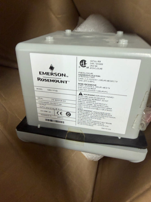 1066-P-FF-69 EMERSON ROSEMOUNT 1066 PH/ORP XMTTR LOOP POWERED INTRINSICALLY SAFE
