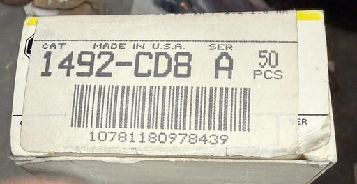 NEW OLD STOCK ALLEN BRADLEY 1492-CD8 TERMINAL BLOCK PACK OF 35