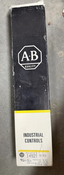 NEW OLD STOCK ALLEN BRADLEY 1492-CD8 TERMINAL BLOCK PACK OF 35