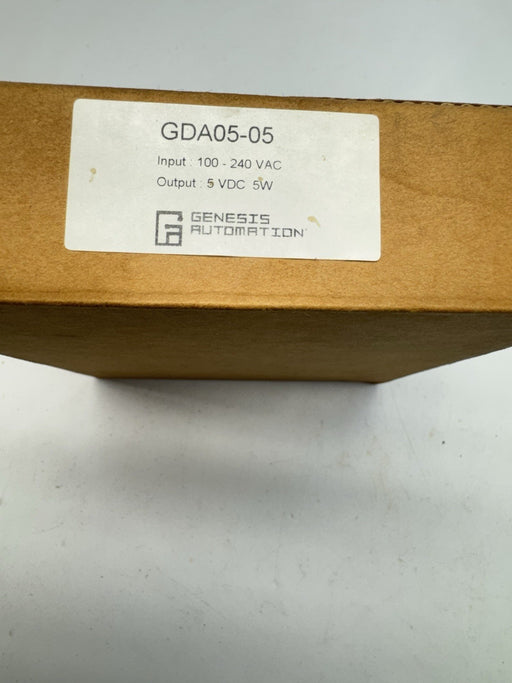 Genesis Automation GDA05-05A DIN Rail Power Supply 5W 5VDC UL508 Class 2