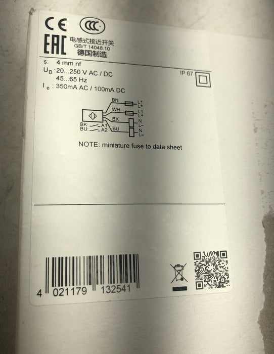 NEW IFM EFECTOR IN0110 / IND2004DABOA DUAL INDUCTIVE SENSOR FOR VALVE ACTUATORS