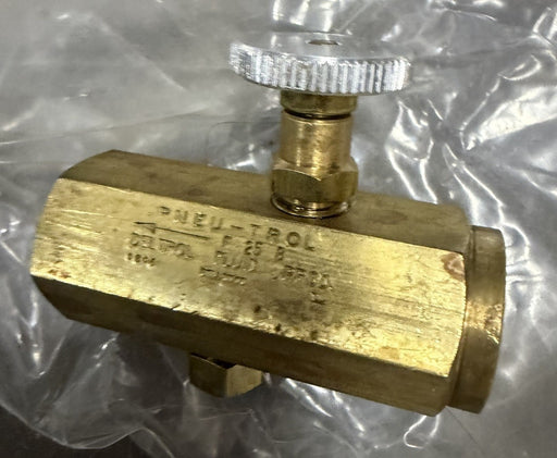 New Detrol Fluid Products Hydraulic Valve F25B PNEU-TROL F 25 B OIL FLOW CONTROL