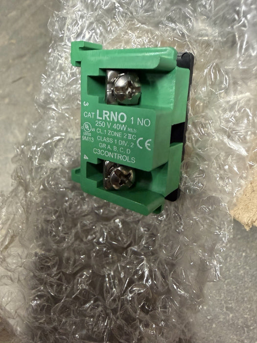 QTY 1 NEW  C3CONTROLS LRNO PUSH BUTTON CONTACT NO NORMALLY OPEN