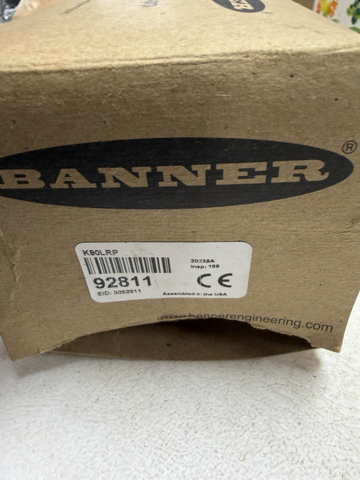 K90LRP Banner NEW In Box EZ-Light 90mm Red LED Dome Indicator Light 92811