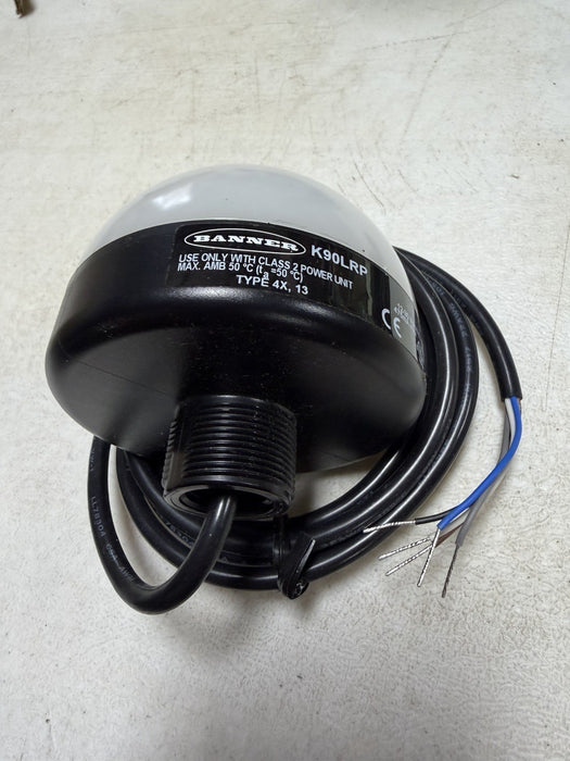 K90LRP Banner NEW In Box EZ-Light 90mm Red LED Dome Indicator Light 92811