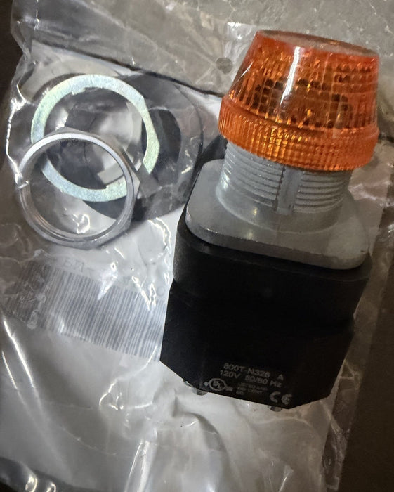 ALLEN BRADLEY 800T-P16A PILOT LIGHT 120V 50/60HZ AMBER SERIES T NIB