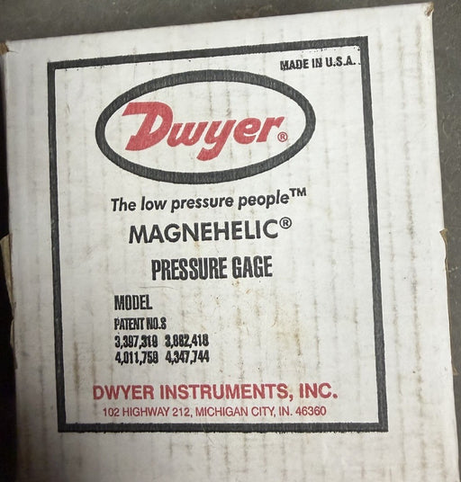Dwyer Magnehelic 2210 Differential Pressure Gauge 0-10 Inches Of Water INH20
