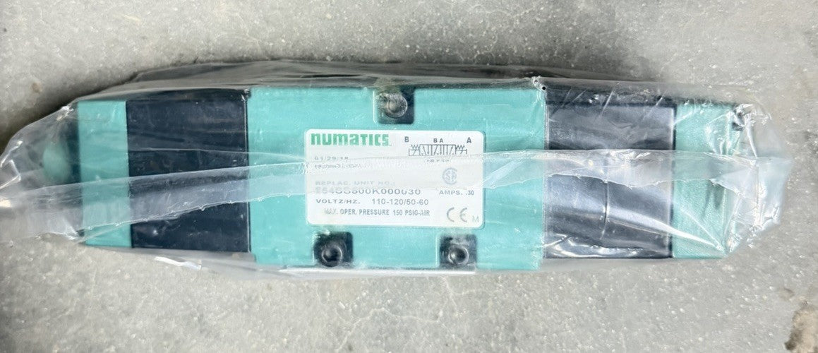 NEW NUMATICS 554SS500K000030 SOLENOID VALVE 228-717 COIL 120V 554SS