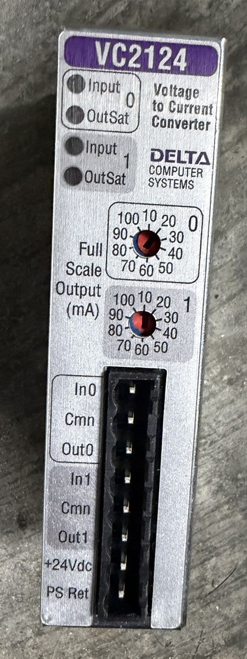 DELTA COMPUTER VC2124 / VC2124 NNB VOLTAGE TO CURRENT CONVERTER TRANSDUCER