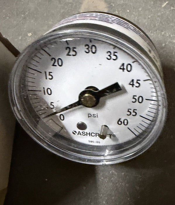 ASHCROFT 20-W-1005-H-02B-60  20W1005H02B60 (NEW IN BOX) 2" 1/4" NPT BACK 60 PSI