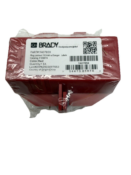 Brady Lockout Plug 65674 (Y407859) NOS
