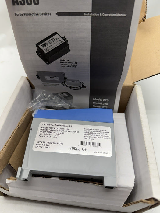 ASCO / EMERSON / ISLATROL IE120 OR 1E-120 Model 277 SURGE PROTECTING DEVICE