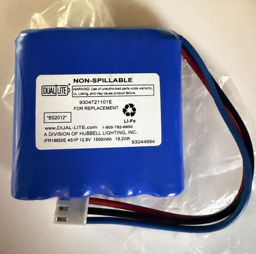 Hubbell Dual Lite Dynamo LED DYN6l Emergency Light Replacement Battery 93044994