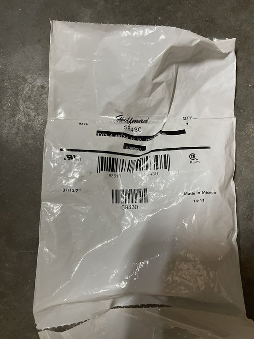 NEW SEALED HOFFMAN AS050SS 1/2" TRADE SIZESTAINLESS STEEL CONDUIT HOLE SEAL