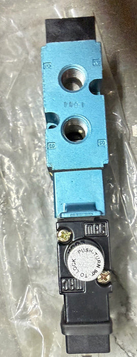 New MAC Valves 811C-PM-594JM-152 Solenoid Valve 110/120V Coil W/ MANUAL OPERATOR