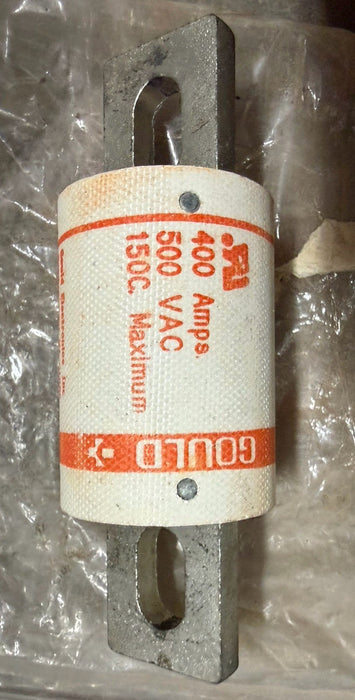 AMP TRAP Shawmut A50P400 Fuse SEMICONDUCTOR FORM 101 400 AMP 500V GOULD A50P400-