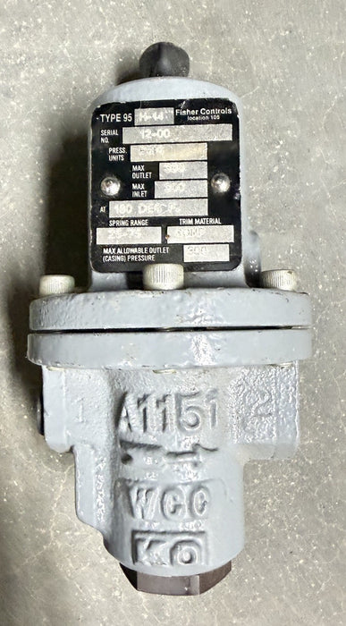 NEW Fisher Valve Type 95H-14  95 h-14 regulator cast iron gas or liquid duty NNB