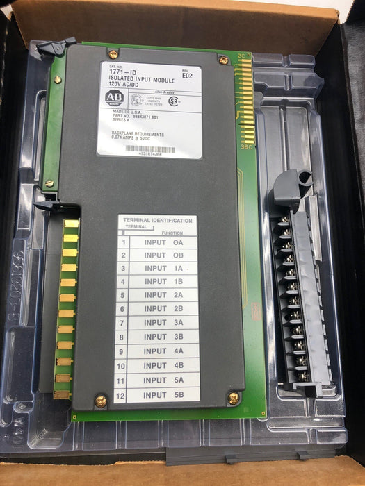 NEW Allen Bradley 1771-ID A Isolated 120V AC Input Module
