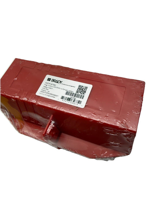 Brady Y407860 Plug Lockout With Danger Labels 220/550V