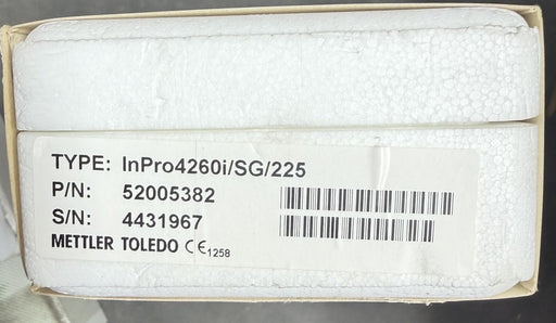 NEW Mettler Toledo 52005382 PH Probe InPro4260i/SG/225 InPro 52460I PH SENSOR