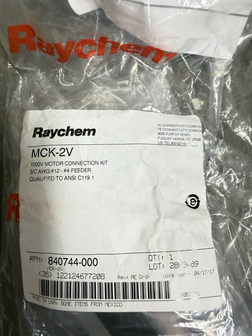 RAYCHEM 1000v 3 PHASE MOTOR CONNECTION KIT P/N MCK-2V #12-4AWG 840744-000