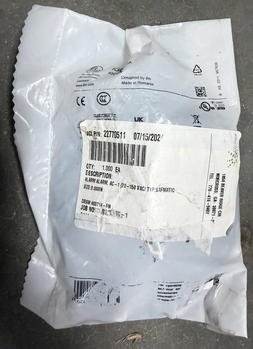JCI 22770511 SAFEMATIC ALARM PROXIMITY SENSOR AC-1 IG0363 403714-FN 81353161