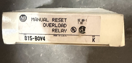 Allen Bradley 815-BOV4 Overload Relay nib
