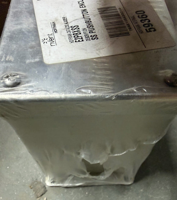 NVENT E2PBXSS E2PBXSS SS PUSHBUTTON ENCLOSURE 2 FRONT PB KNOCKOUT HOFFMAN 59360