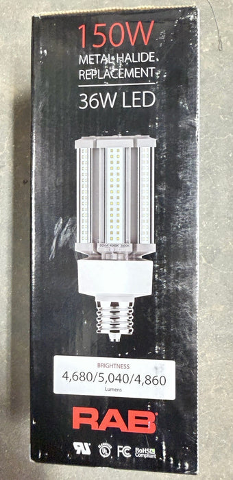 RAB CORN COBB LED BALLAST BYPASS LAMP RPL 150W HALIDE SODIUM 277-480V HID-36