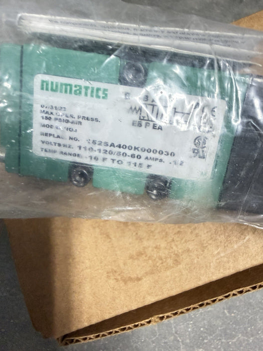 NEW NUMATICS 152SA400K000030 SOLENOID VALVE MK 15 SERIES MK15 120VAC