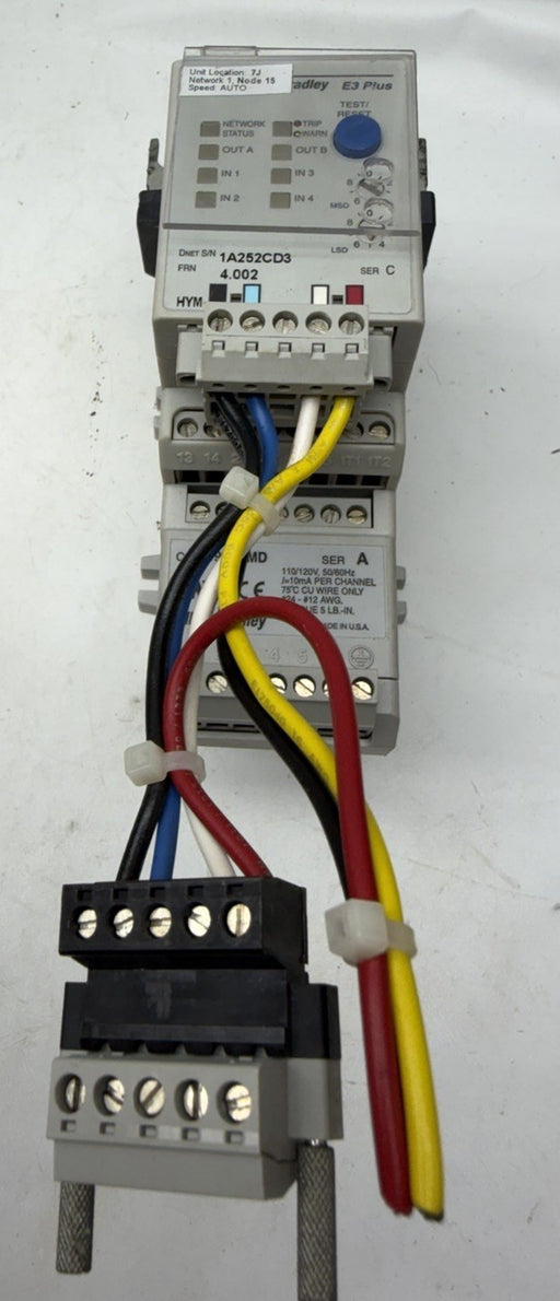 592-EC2BC  ALLEN BRADLEY E3 PLUS OVERLOAD RELAY 592EC2BC /C 3-15 Amp