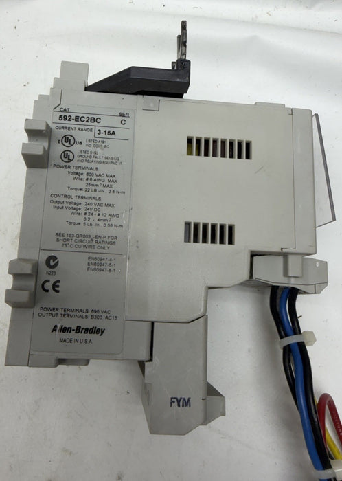 592-EC2BC  ALLEN BRADLEY E3 PLUS OVERLOAD RELAY 592EC2BC /C 3-15 Amp